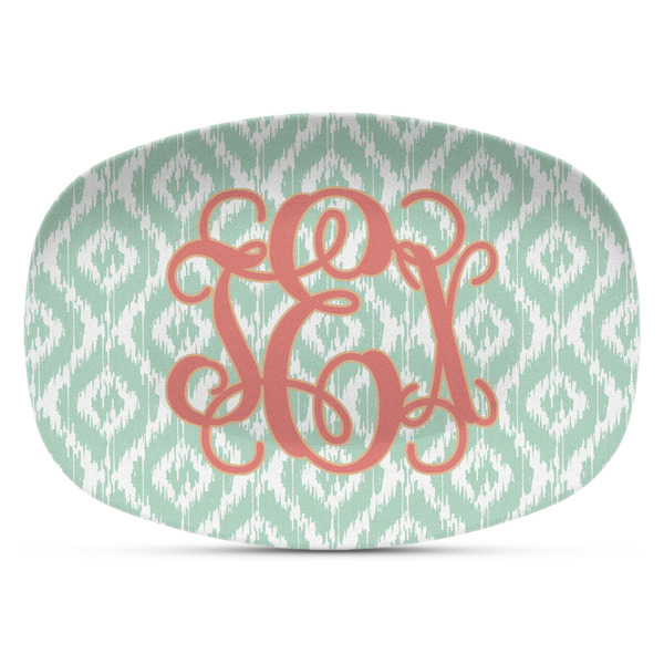Custom Monogram Plastic Platter - Microwave & Oven Safe Composite Polymer