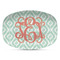 Monogram Plastic Platter - Microwave & Oven Safe Composite Polymer