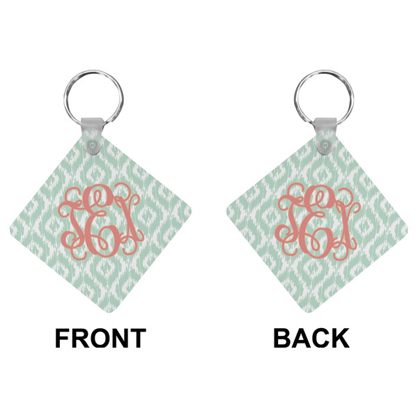 Monogram Diamond Keychain (Front + Back)
