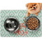 Monogram Dog Food Mat - Small LIFESTYLE