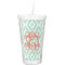 Monogram Double Wall Tumbler with Straw (Personalized)