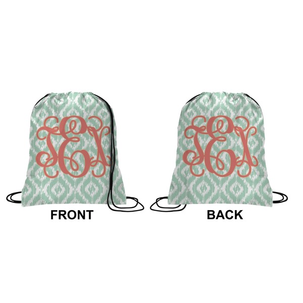 Monogram Drawstring Backpack Front & Back Small