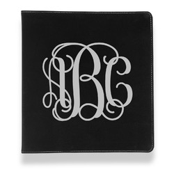 Monogram Leather Binder - 1" - Black