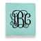 Monogram Leather Binder - 1" - Teal
