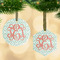 Monogram Frosted Glass Ornament - MAIN PARENT