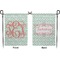 Monogram Garden Flag - Double Sided Front and Back