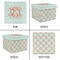 Monogram Gift Boxes with Lid - Canvas Wrapped - Large - Approval