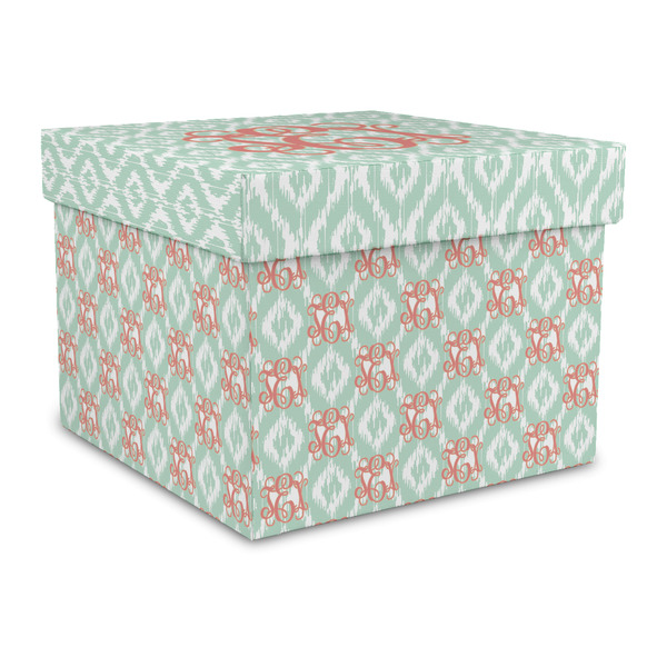 Custom Monogram Gift Box with Lid - Canvas Wrapped - Large
