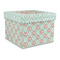 Monogram Gift Boxes with Lid - Canvas Wrapped - Large - Front/Main