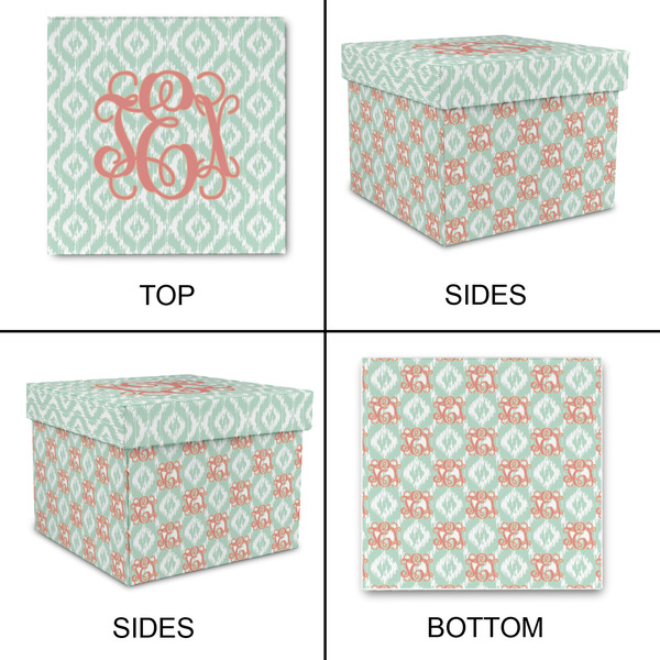 Monogram Gift Boxes with Lid - Canvas Wrapped - Medium - Approval