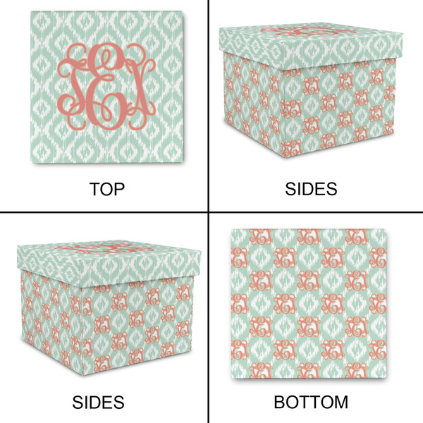 Monogram Gift Boxes with Lid - Canvas Wrapped - Small - Approval