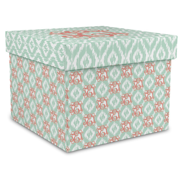 Custom Monogram Gift Box with Lid - Canvas Wrapped - X-Large