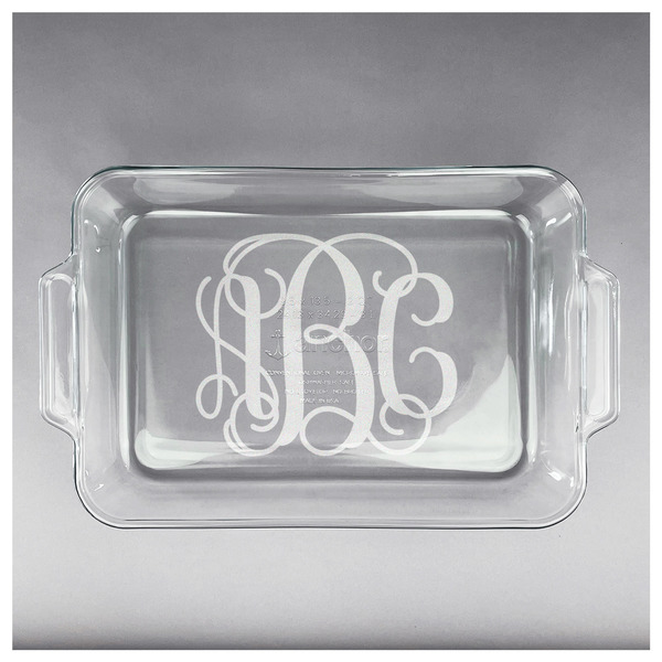 Monogram Glass Baking Dish - APPROVAL (13x9)