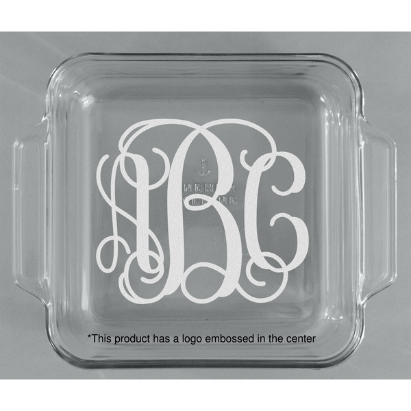 Monogram Glass Cake Dish - APPROVAL (8x8)