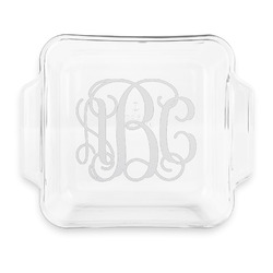 Monogram Glass Cake Dish with Truefit Lid - 8in x 8in