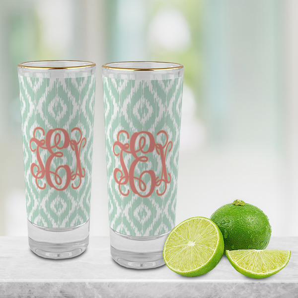 Monogram Glass Shot Glass - 2 oz - LIFESTYLE