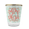 Monogram Glass Shot Glass - With gold rim - FRONT