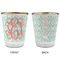 Monogram Glass Shot Glass - with gold rim - APPROVAL