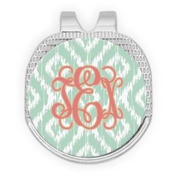 Monogram Golf Ball Marker - Hat Clip - Silver