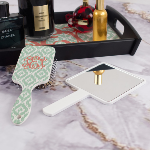Monogram Hair Brush - With Hand Mirror