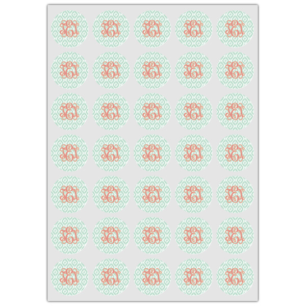 Monogram Icing Circle - XSmall - Set of 35