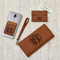 Monogram Leather Phone Wallet, Ladies Wallet & Business Card Case