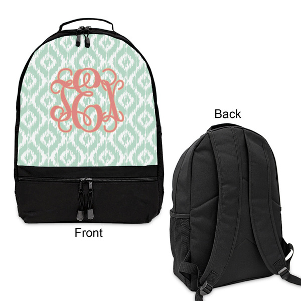 Monogram Large Backpack - Black - Front & Back View