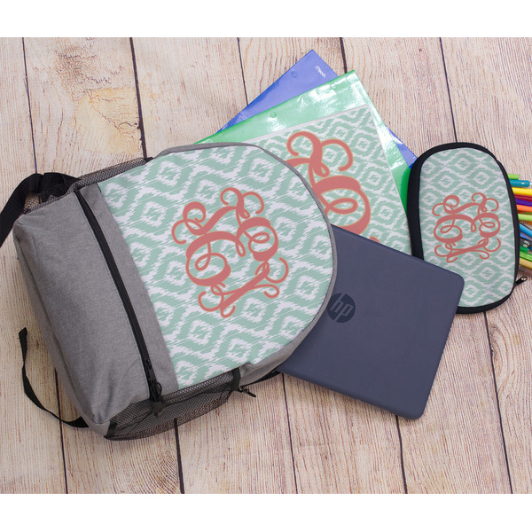 Monogram Large Backpack - Gray - With Stuff