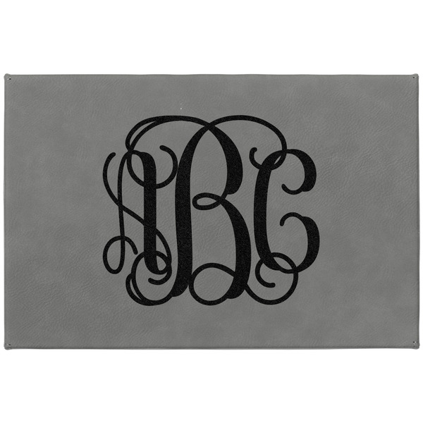 Monogram Large Engraved Gift Box with Leather Lid - Approval