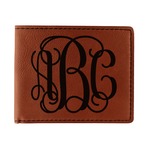 Monogram Leatherette Bifold Wallet