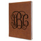 Monogram Leather Sketchbook - Large - Single Sided - Angled View