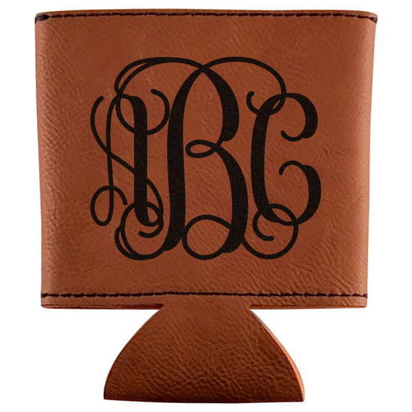 Custom Monogram Leatherette Can Sleeve