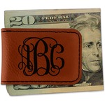 Monogram Leatherette Magnetic Money Clip - Double-Sided