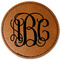 Monogram Leatherette Patches - Round