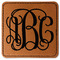 Monogram Faux Leather Iron On Patch - Square