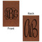 Monogram Leatherette Sketchbooks - Small - Double Sided - Front & Back View