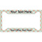 Monogram License Plate Frame - Style A