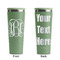 Monogram Light Green RTIC Everyday Tumbler - 28 oz. - Front and Back