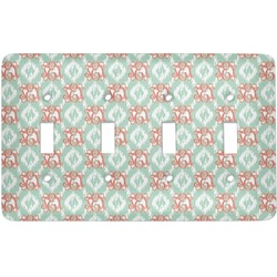 Monogram Light Switch Cover - 4 Toggle Plate