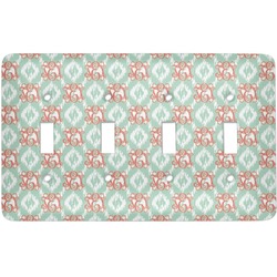 Monogram Light Switch Cover - 4 Toggle Plate