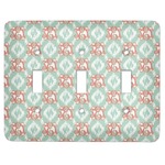 Monogram Light Switch Cover - 3 Toggle Plate