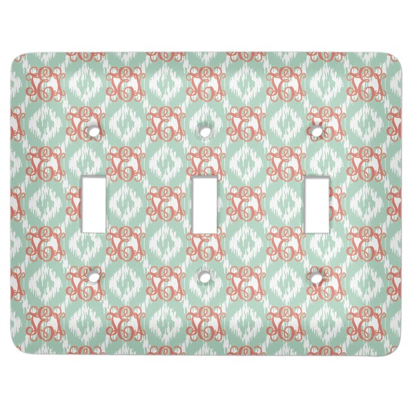 Custom Monogram Light Switch Cover - 3 Toggle Plate