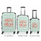 Monogram Luggage Bags all sizes - With Handle