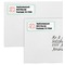Monogram Mailing Labels - Double Stack Close Up