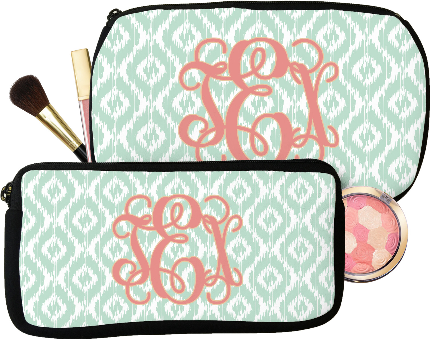 Custom Monogram Makeup / Cosmetic Bag YouCustomizeIt