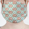 Monogram Mask - Pleated (new) Front View on Girl