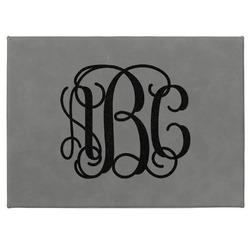 Monogram Gift Box w/ Engraved Leather Lid - Medium