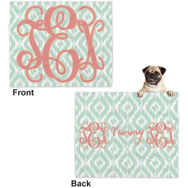Monogram Microfleece Dog Blanket - Large- Front & Back