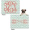 Monogram Microfleece Dog Blanket - Regular - Front & Back