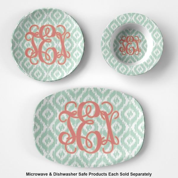 Monogram Microwave & Dishwasher Safe CP Plastic Dishware - Group
